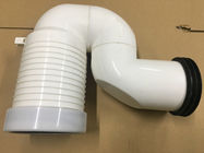 Row To Row Toilet Pipe Connector Fitting , Space Saving Bent Pan Connector