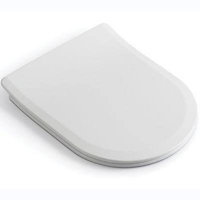 흰색 D 모양의 부드러운 닫힌 화장실 좌석 덮개와 빠른 풀리 뚜?? 과 두 개의 누르기 버튼