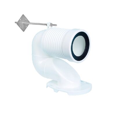 변기 배수관 피팅, 벽 배수에서 바닥 배수로 전환하는 연결구, 범용 변위 파이프