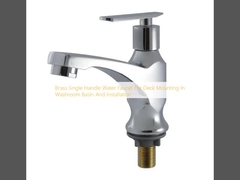 목조 단일 손잡이 물 펌프 화장실 용기 및 설치에 대한 갑판 장착