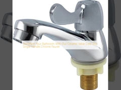 우리의 세라믹 밸브 코어 진크 단일 손잡이 크롬 펌프로 욕실을 변형