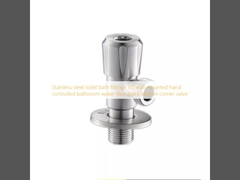 스테인레스 스틸 화장실 욕실 펌프 1/2 벽에 장착 된 손 제어 욕실 물 중지 검은 부엌 코너 밸브