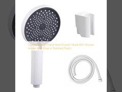 사용자 지정 디자인 닦은 플라스틱에서 샤워기 홀더와 튜브와 함께 핸드 홀드 샤워 헤드