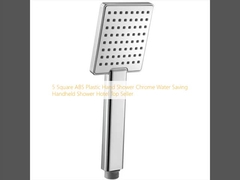 5 평방 ABS 플라스틱 핸드 샤워 크롬 물 절약 휴대 샤워 호텔 최고 판매자