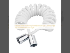 유연 물관리 화장실 Bidet 스프레이어 연결 파이프 PU 전화 라인 스타일