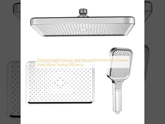 닦은 고압 벽에 장착 된 핸드 홀드 샤워 헤드