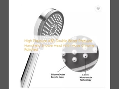 고압 ABS 이중 부스트 압력 수동 샤워 머릿