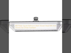 ABS 플라스틱 사각형 욕실 세탁 샤워 머리와 크롬 탑 현장 설치