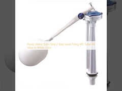 플라스틱 물 화장실 탱크 2 단계 밸브 충전 WC 화장실 충전 밸브 흰색