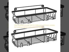 욕실 및 화장실용 벽걸이 수납 선반, 세면도구 및 욕실 용품 보관에 적합합니다.