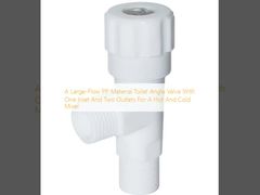 뜨거운 냉동 믹서기에 대한 한 개의 입구와 두 개의 출구를 가진 큰 흐름 PP 재료 화장실 각 밸브