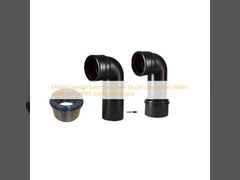 모던 디자인 욕실 변기 수도꼭지 연결 숨겨진 물탱크 HDPE 배출구 엘보 파이프