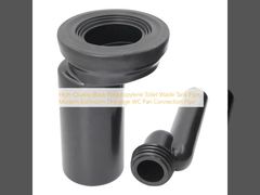 고품질 블랙 폴리프로필렌 변기 폐수 탱크 파이프, 현대식 욕실 배수 WC 팬 연결 파이프