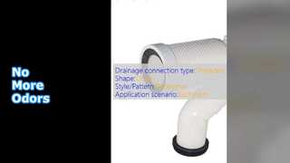 흰색 PP 변기 파이프 탈취제 연결