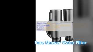 더 깨끗한 물을 위한 필터링된 샤워 헤드